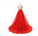 Red V-neck Backless Long Tulle Prom Dresses Evening Dresses WK494