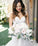 Mermaid Boat Neck Chapel Train Ivory Tulle Sleeveless Wedding Dress with Appliques Ruffles WK233