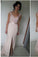 Mermaid Pink Lace Cheap Sweetheart Slit Floor-Length Sleeveless Prom Dresses WK985