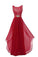 Round Neck Chiffon Lace Long Prom Dresses WK209