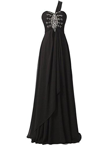 Long Chiffon A-line Beading Bridesmaid Dress Prom Gown SD072