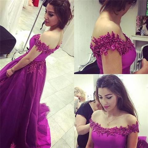 Off the Shoulder Real Made Charming Prom Dresses Long Evening Dresses Prom Dresses On Sale S209
