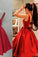 Red Homecoming Dresses Satin Homecoming Dress Party Dress Prom Gown Sweet 16 Dress WK890