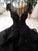 Princess Black Ball Gown Beaded Prom Dresses Tulle Long Quinceanera Dresses P1063