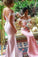 Pink chiffon lace off-shoulder long prom dresses bridesmaid dress