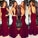 Red Backless Bateau Neck Mermaid Stretch Satin Prom Dresses 2024 Prom Dresses WK669