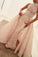 Mermaid High Neck Court Train Detachable Light Pink Lace Quinceanera Dress Prom Dresses WK207