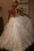 Sequins V-Neck Ivory Backless A-Line Sleeveless Elegant Plus Size Prom Dresses WK381