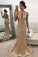 Mermaid Sleeveless Halter Sequins Golden Open Back Sweep Train Satin Prom Dresses WK556