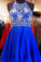 Royal Blue Sparkle Beautiful Chiffon Fashion Beading Sweet 16 Dress WKR67