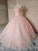 Pink Ball Gown Beading Long Charming Evening Dress Formal Women Dress Prom Dresses uk F278