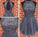 Sexy Backless Junior Short Open Back Halter Beads Tulle Gray Prom Dress Homecoming Dress WK956