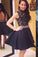 Prom Dress Lace Prom Dress Black Prom Dress Fitted Prom Dress Short Prom Dress WK607