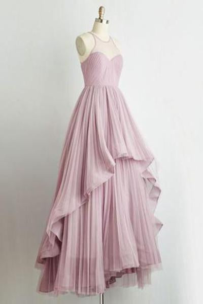 Pd61136 Charming Prom Dress Chiffon Prom Dress A-Line Prom Dress Pleat Evening Dresses uk