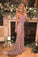 Mermaid Strapless Sweetheart Beads Sweep Train Floor-Length Wedding Dress WK362